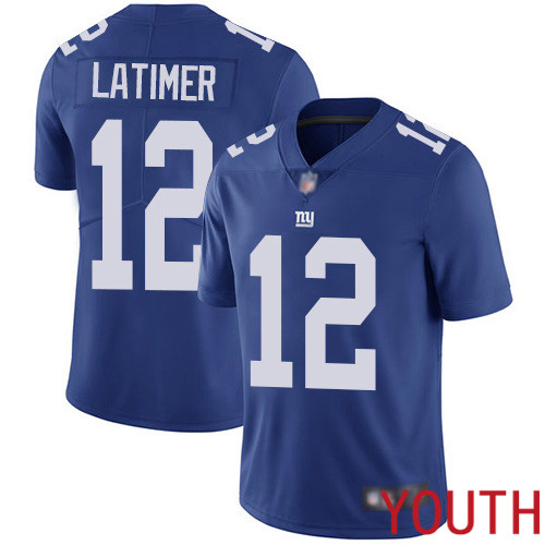 Youth New York Giants #12 Cody Latimer Royal Blue Team Color Vapor Untouchable Limited Player Football NFL Jersey